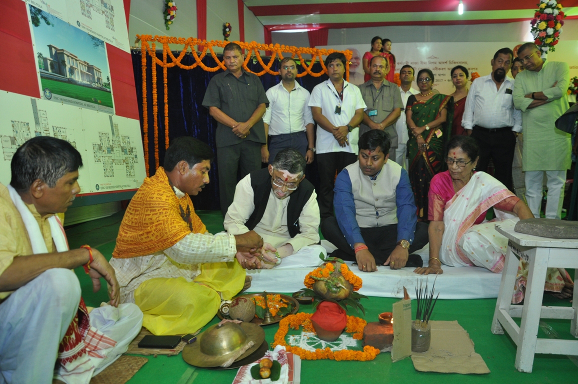 Foundation Stone for Renovation and Upgradation of ESIC Model Hospital, Beltola, Guwahati laid on 06.10.2017