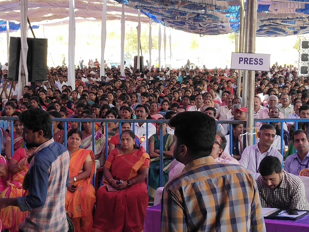 Foundation stone laying of 100 bedded ESI Hospital, Shivamogga (Karnataka) on 03.02.2019